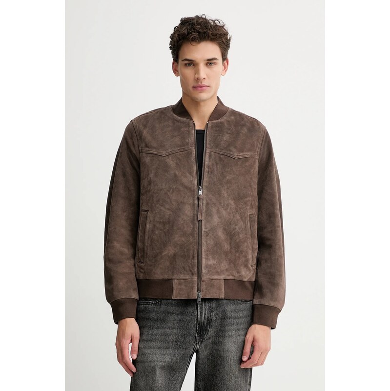 Semišová bomber bunda AllSaints ZEALAND