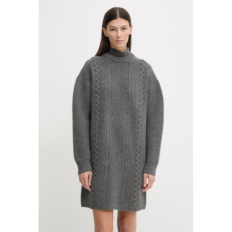 G-Star Vlněné šaty G-Star Cable loose knit