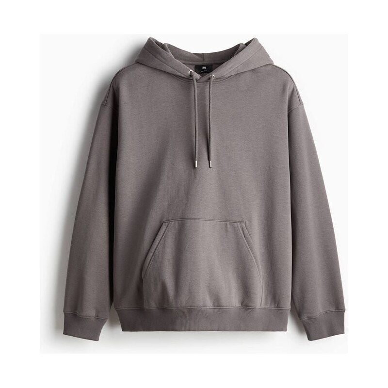 H&M - Mikinas kapucí Loose Fit - Tmavá Šedobéžová