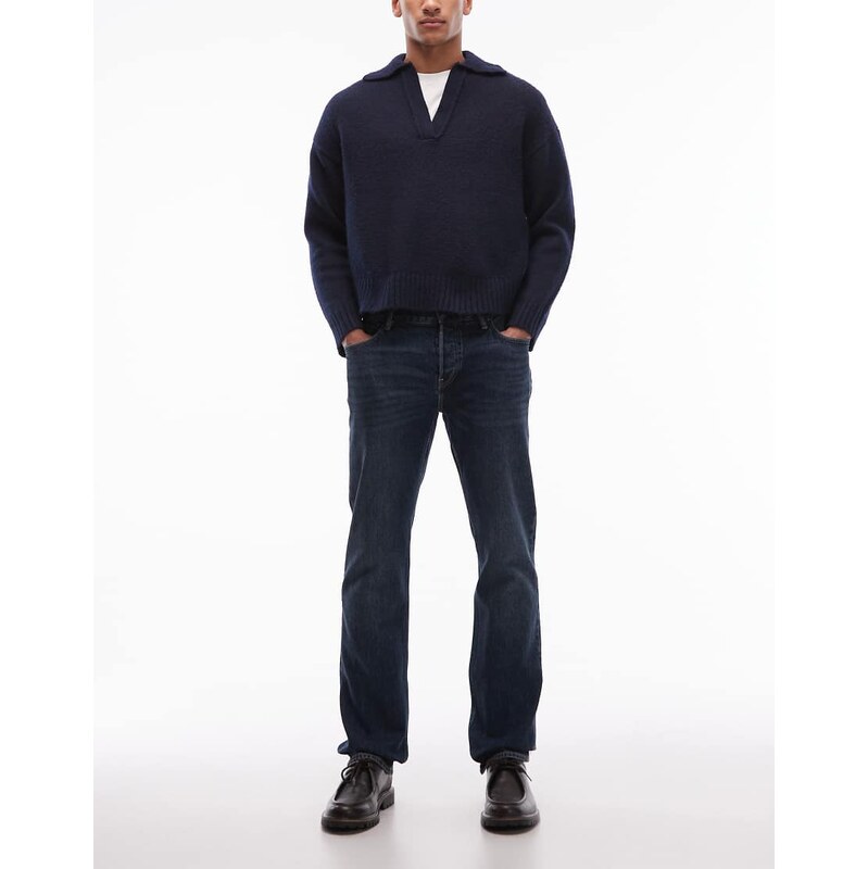 AllSaints Iggy slim fit denim jeans in indigo blue 109793065