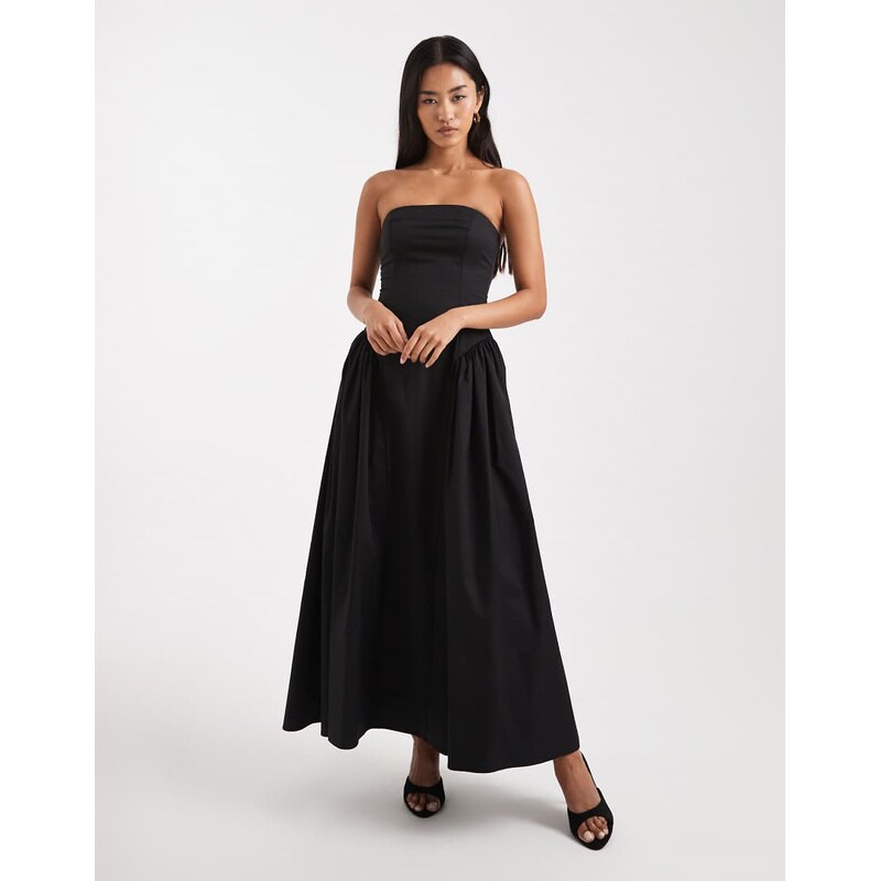 WeWoreWhat strapless structured corset drop waist midaxi dress in 110196455