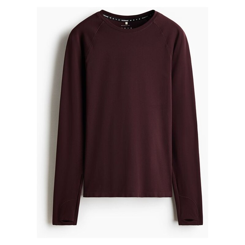 H&M - Bezešvý sportovní top DryMove - červená 109793211