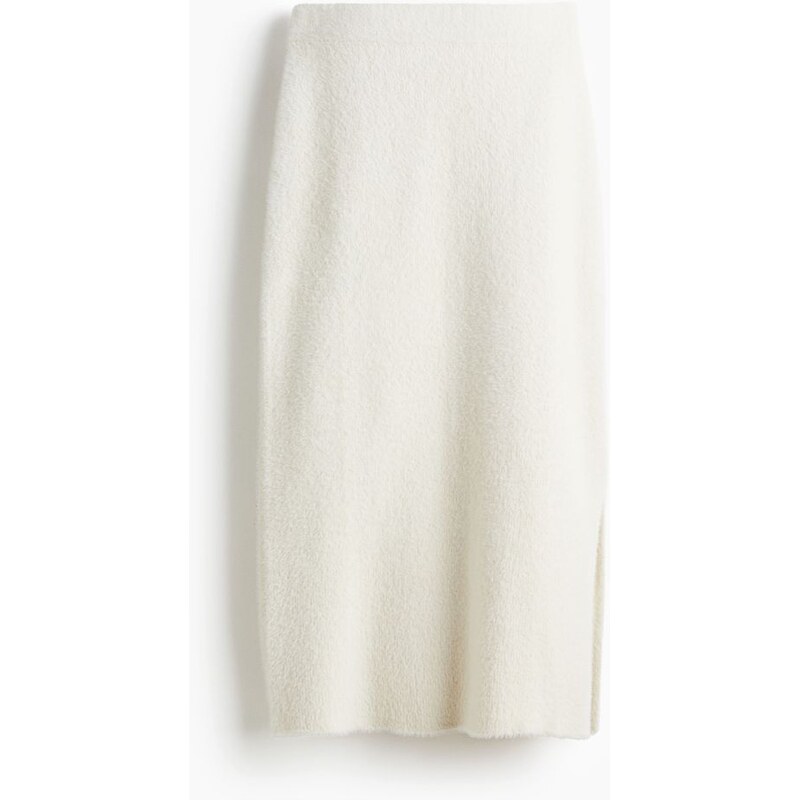 H&M - Sukně z chlupatého úpletu - bílá 109793262