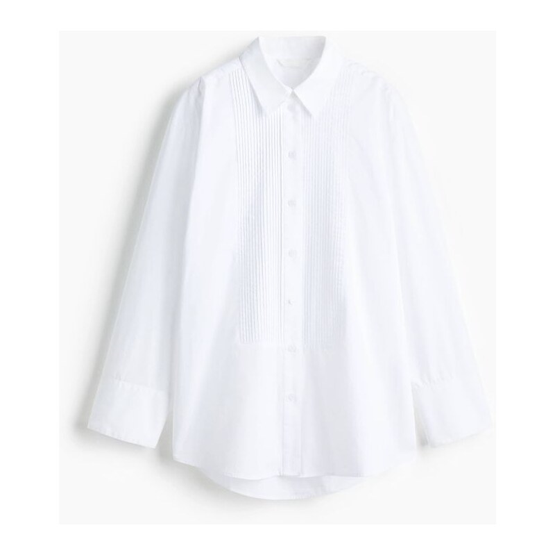 H&M - Oversized smokingová košile - bílá 109793280