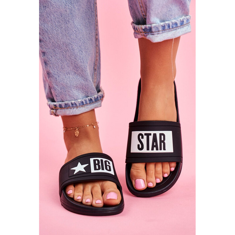 Big Star Shoes Dámské Nazouváky Big Star Černé DD274A266