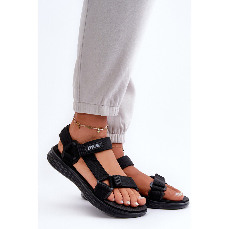 Big Star Shoes Dámské Sandály Big Star černé FF274A600