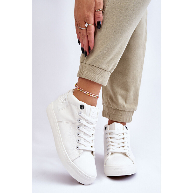 Dámské klasické vysoké tenisky Big Star model 21608900 bílé -