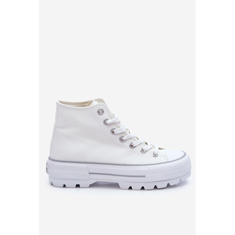 Big Star Shoes Vysoký Látkové tenisky na platformě Big Star LL274156 109796811