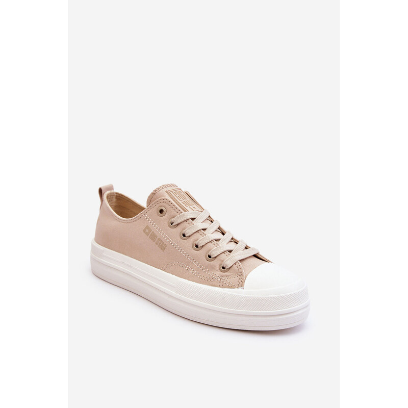 Big Star Shoes Nízké šněrovací tenisky Big Star LL274969 Béžové