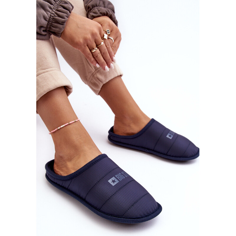 Big Star Shoes Dámské klasické papuče granátové Big Star KK274601 109797268