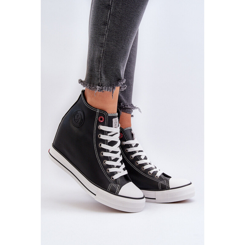 Dámské tenisky na podpatku Cross Jeans NN2R4005 Černé 109812077