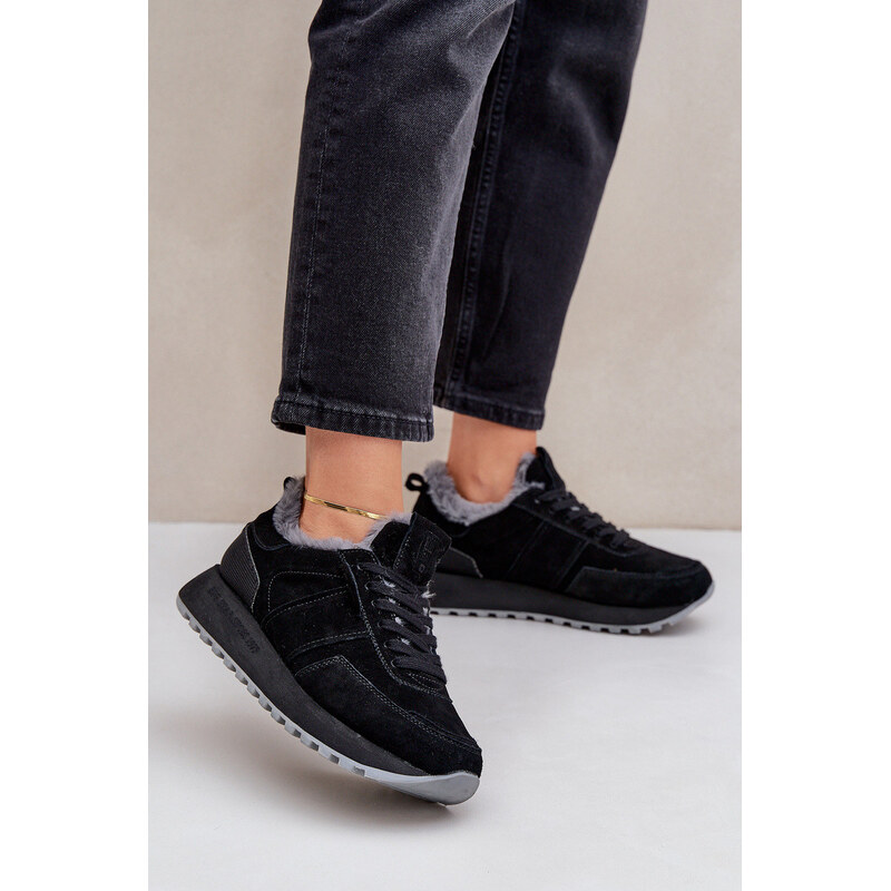 Big Star Shoes Dámské Tenisky S Kožíškem A Lesklým Prvkem Big