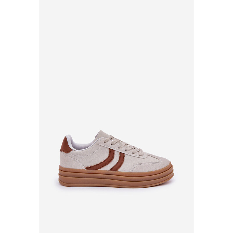 Stylové tenisky na platformě šedé model 21682892 - Boto