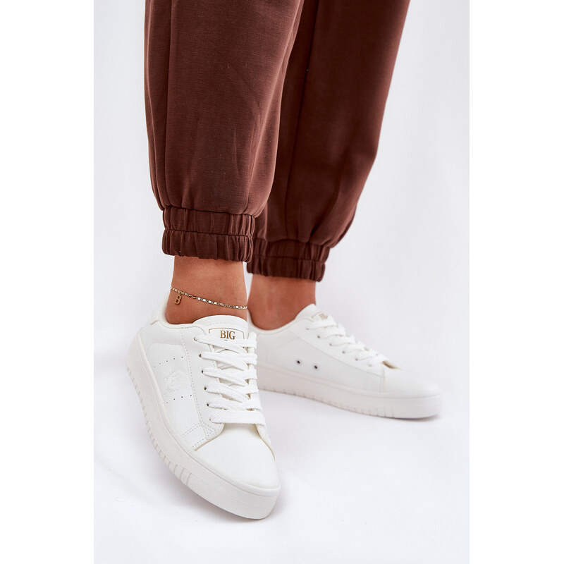 Big Star Shoes Nízké Dámské Tenisky Z Eko Kůže Big Star NN274577