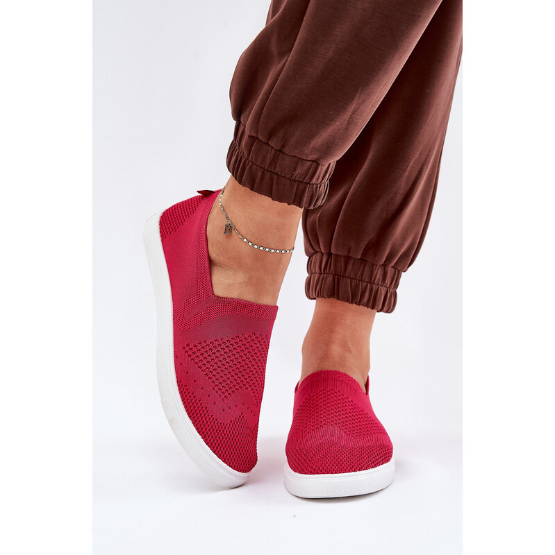Big Star Shoes Dámské Tenisky Slip-on Big Star FF274A605 Fuchsie