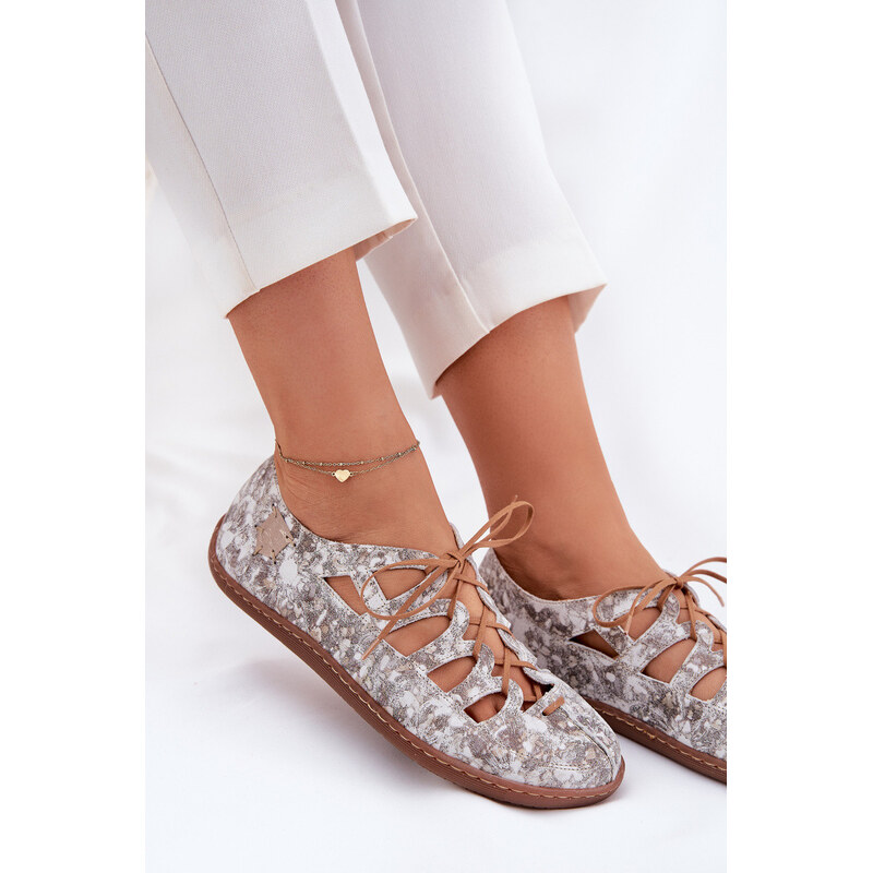 Kožené Baletky S Zlaté model 21692609 - Maciejka