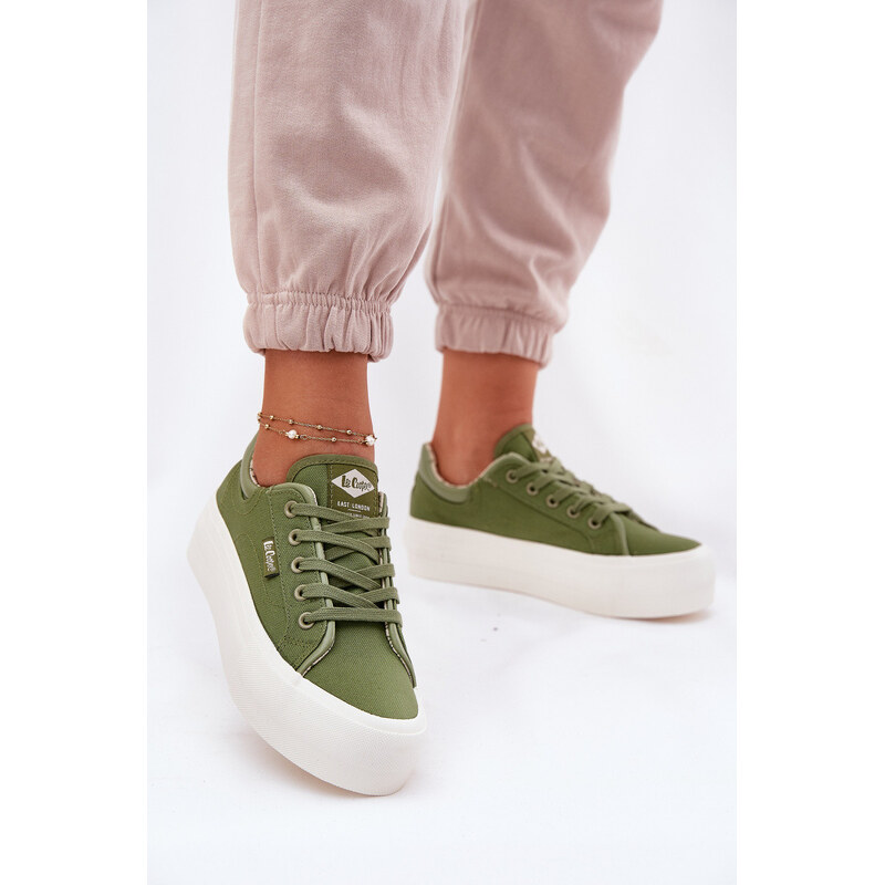 Dámské Tenisky Na Platformě Lee Cooper LCW-25-31-3449L Zelené 109814348
