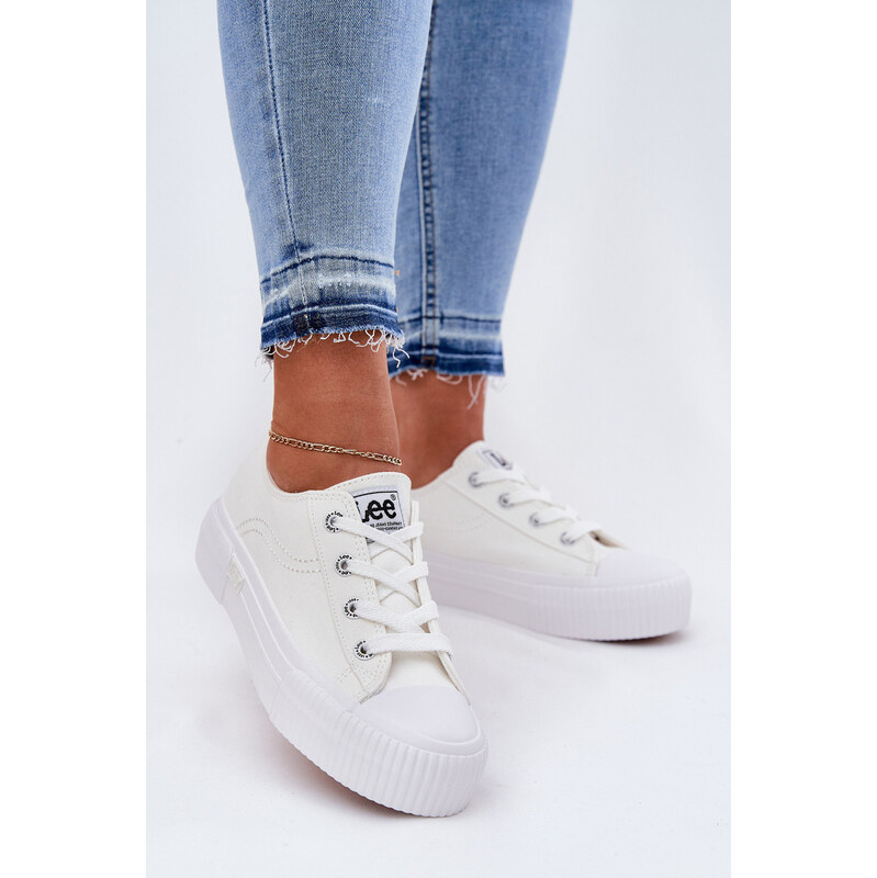 Dámské tenisky na platformě LEE ISLA C WOMEN LOW 50261002.1FG bílé 115376302