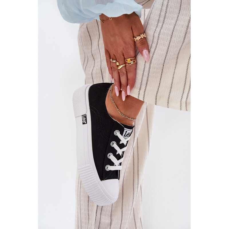 Dámské tenisky na platformě LEE ISLA C WOMEN LOW 50261002.25Y Černé 115376301