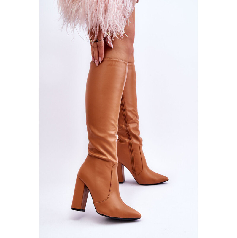 Kozačky na podpatku model 220513 Step in style