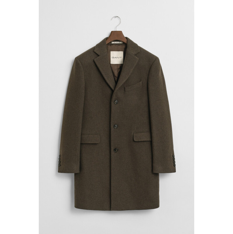 KABÁT GANT CLASSIC WOOL COAT COUNTRY GREEN