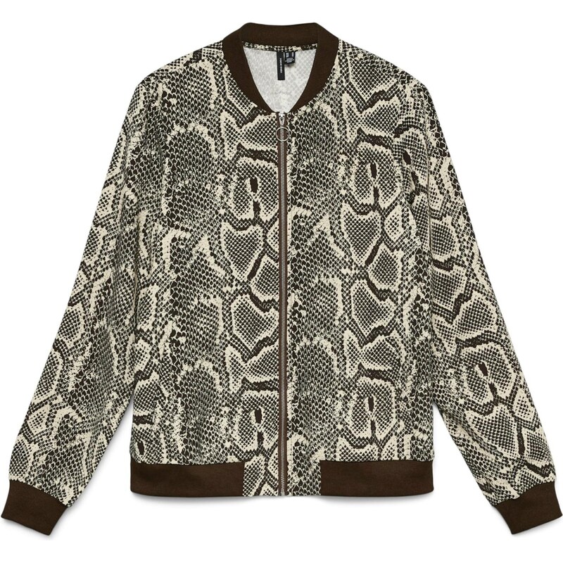 VERO MODA Přechodná bunda VMCOCO béžová / čokoládová 109818238