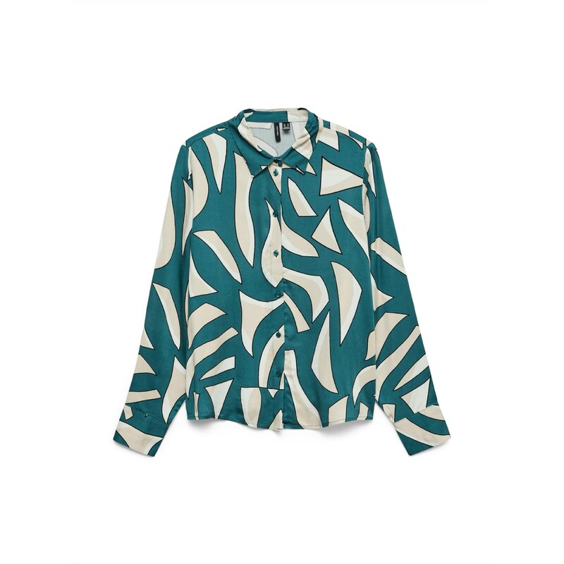 VERO MODA Halenka VMCINDY REGINA starobéžová / nefritová / černá / 109818244
