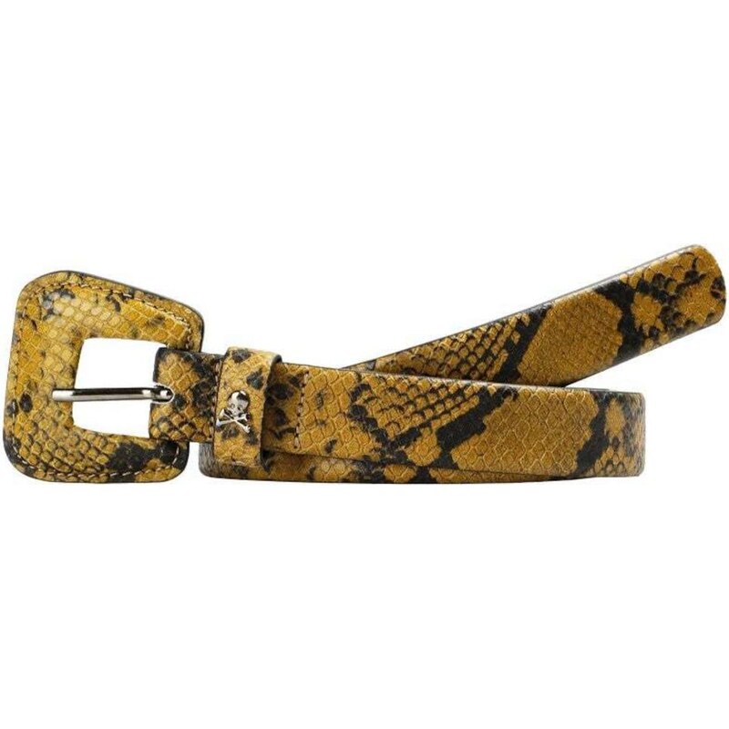 Scalpers Opasek Snake hořčicová / černá 109818445