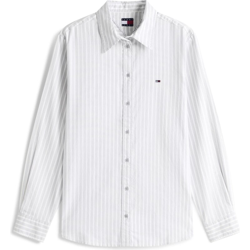 Tommy Jeans Halenka pastelová modrá / bílá 109818500