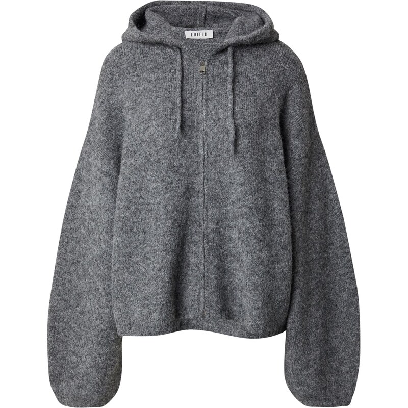 EDITED Oversized kardigan Isela tmavě šedá