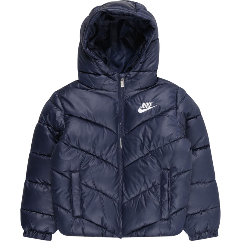 Nike Sportswear Zimní bunda námořnická modř / bílá