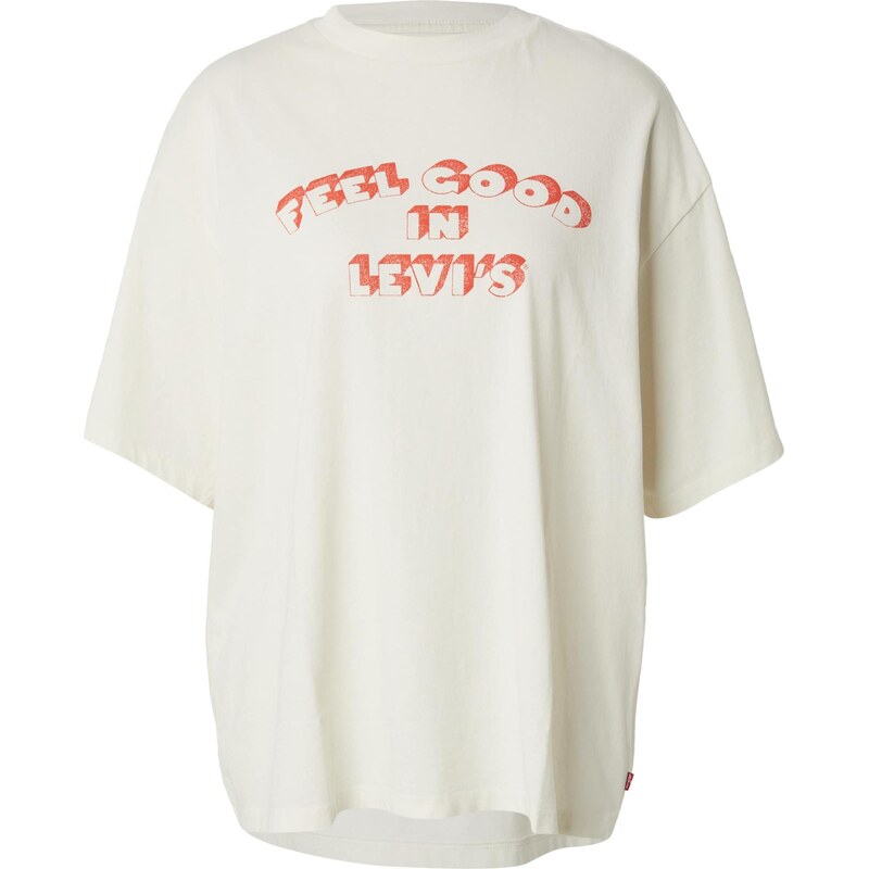 LEVIS  Oversized tričko Graphic Short Stack Tee světle červená /