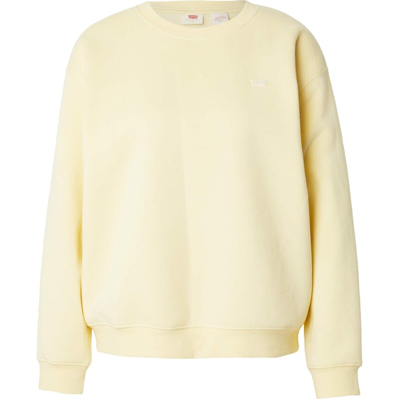 LEVIS  Mikina Everyday Sweatshirt světle žlutá / bílá