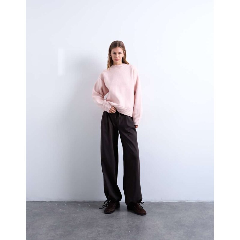 Topshop tailored balloon leg jogger in charocal-Grey