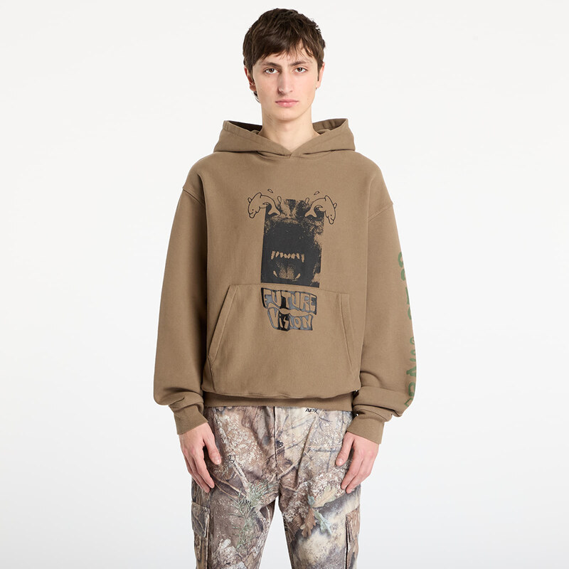 Mikina Brain Dead Future Vision Hoodie Coffee S