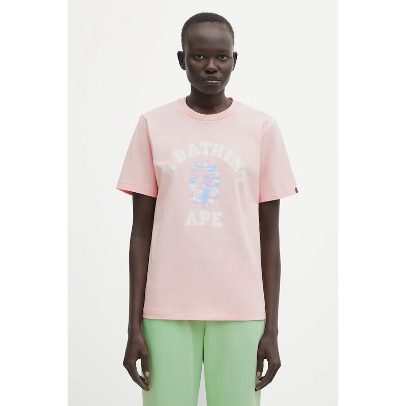 Bavlněné tričko A Bathing Ape Palm Tree Camo