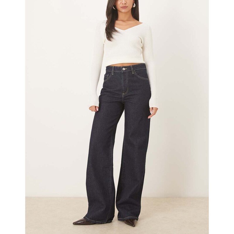 Mango Danila 100% cotton straight leg jean in indigo-Blue