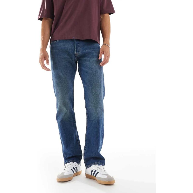 Levis 501 93 straight jeans in dark vintage wash-Navy