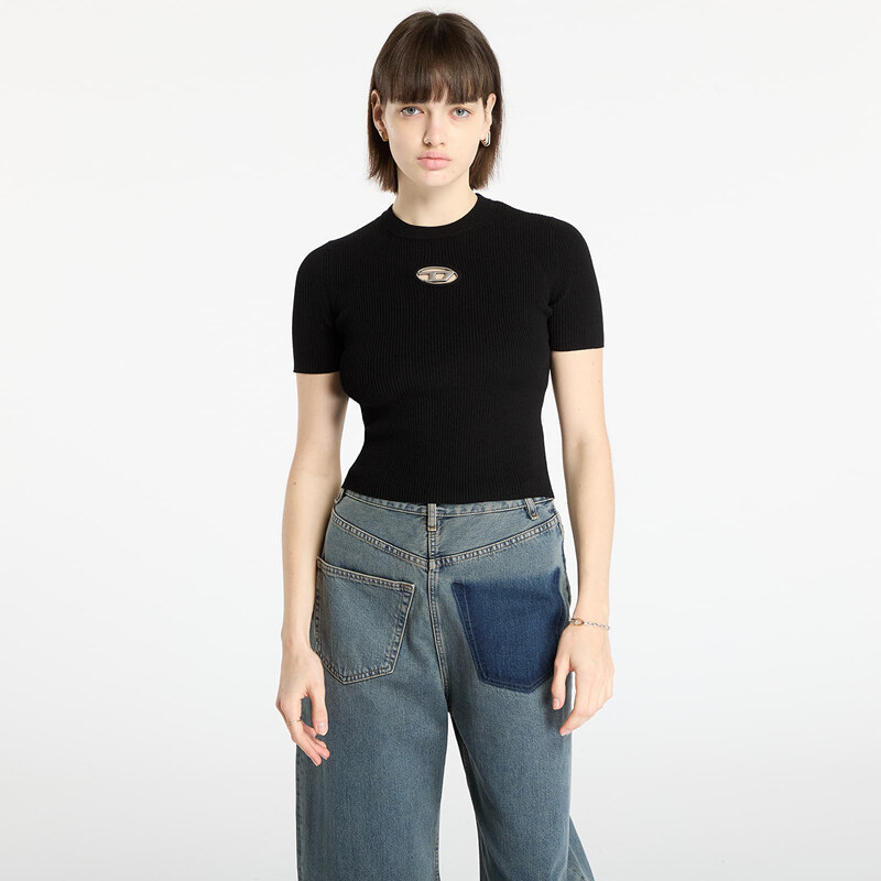 Tričko DIESEL M-Valari-Ss Knitwear Black L 109829458