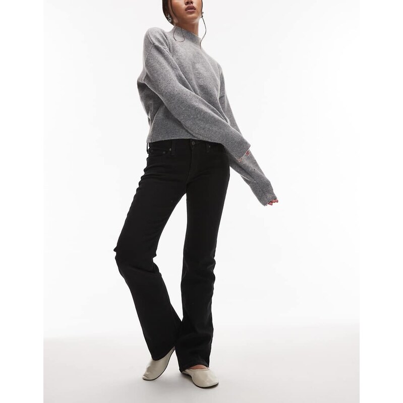 Levis superlow bootcut jeans in black