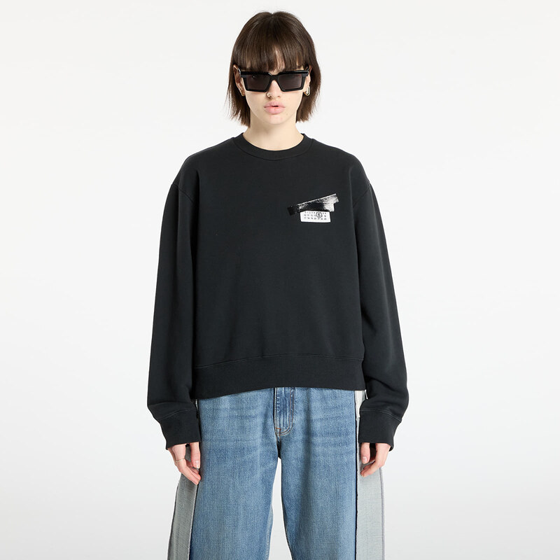 MM6 Maison Margiela Mikina MM6 Rtw Show Sweatshirt Washed Black