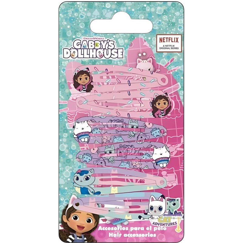 Ostatní Gabbys Dollhouse sada 6 ks sponky 2500003452 109835713