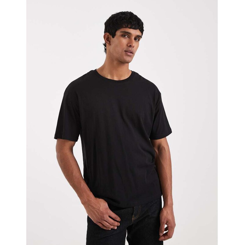 JJ Rebel oversize t-shirt in black 113262316