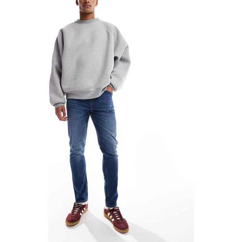 ASOS DESIGN skinny fit jeans in dark wash blue