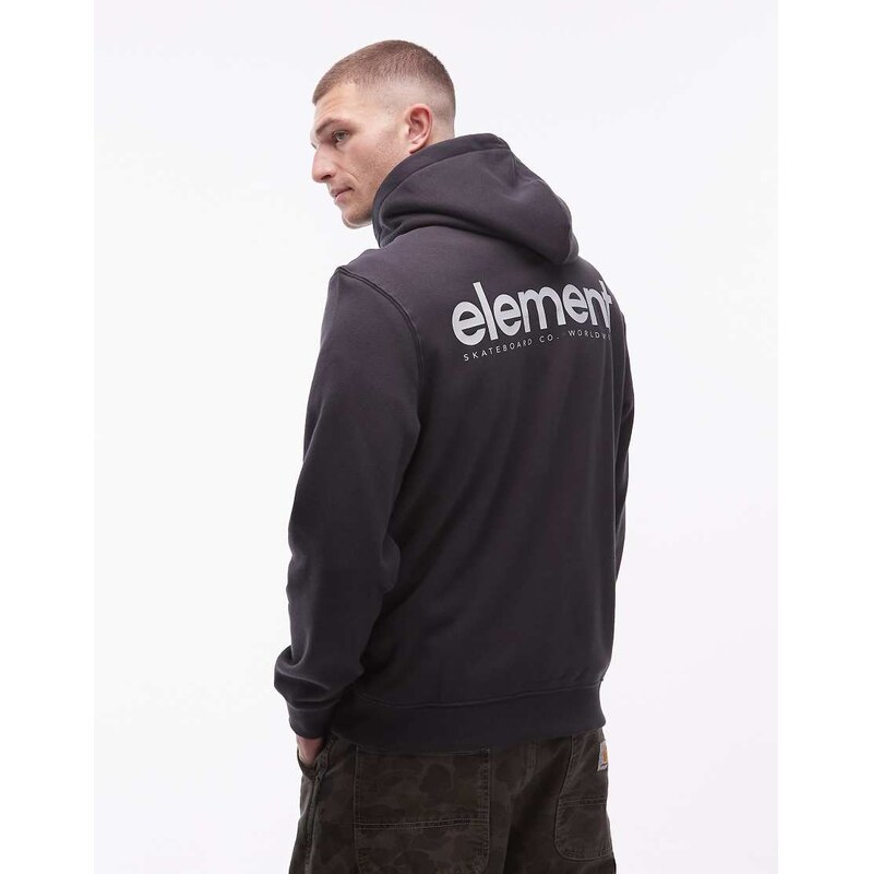 Element back print hoodie black