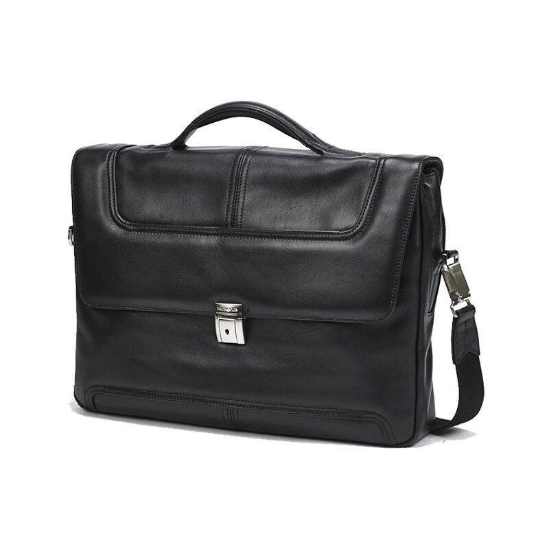 Taška Samsonite Sidaho Leather Briefcase 1 Gussets 14,1' 29V-001 - černá