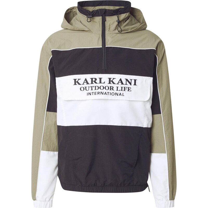 Karl Kani Přechodná bunda olivová / černá / bílá