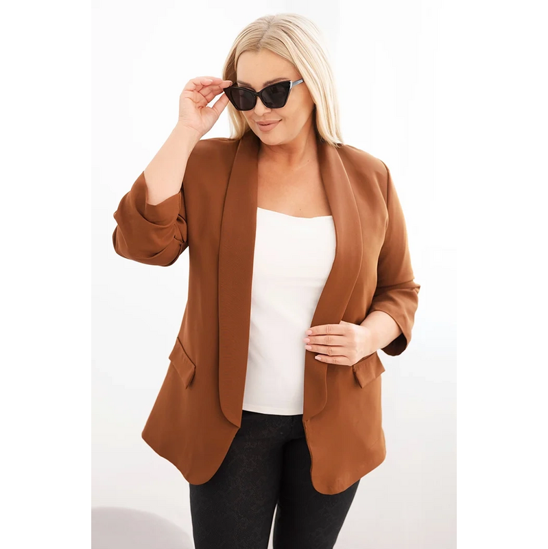 Kesi Dámské sako Plus Size 8895 109842193