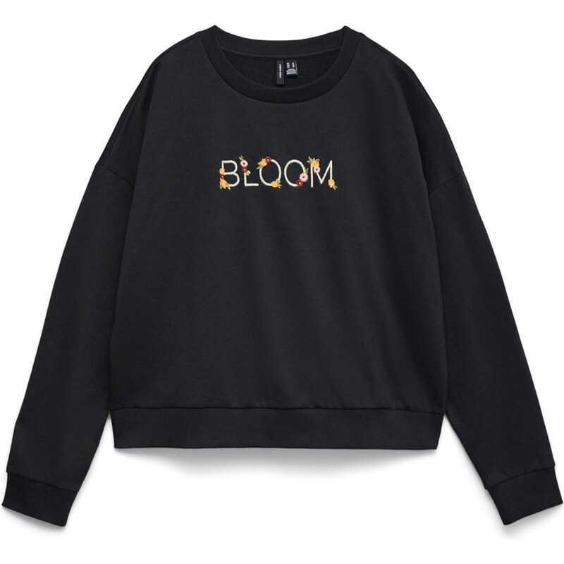 VERO MODA Mikina světle zelená / černá / bílá 109845346