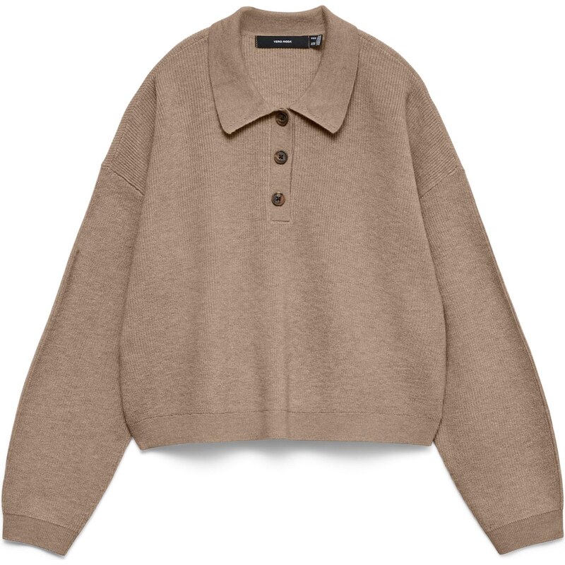 Vero Moda Tall Svetr VMEXCITING tmavě béžová